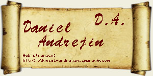 Daniel Andrejin vizit kartica